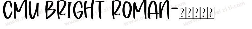 CMU Bright Roman字体转换